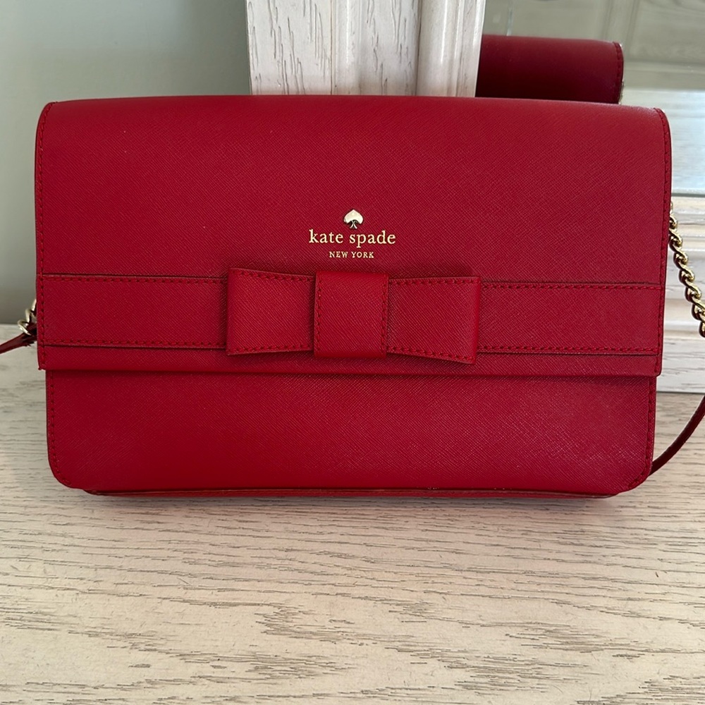 Kate Spade red Crossbody purse